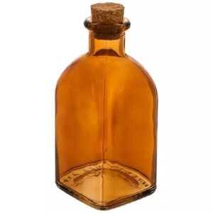 (3) Square Glass Bottle